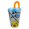 Kubek+słomka  430ml Pokemon 08030