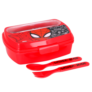 Pudełko kanapkowe + sztućce Spiderman