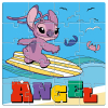Puzzle magn. 60szt Stitch 000565153