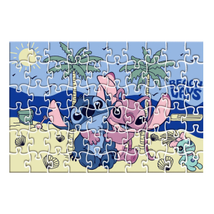 Puzzle 60elem w kuli  Stitch  000565607