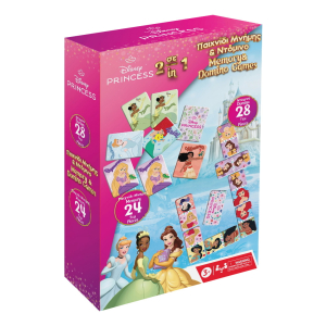 Gra 2w1 Memory Domino Princess 000566271