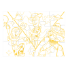 Puzzle 4w1 kolorowanka Toy Story 000566270