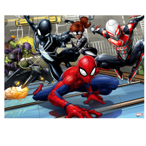 Puzzle 4w1 kolorowanka Spiderman 000508889