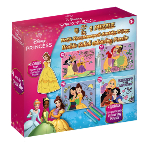 Puzzle 4w1 kolorowanka Princess000566268