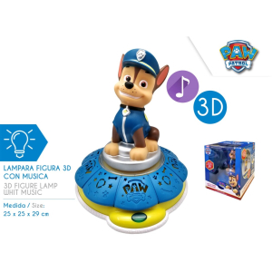 Lampka nocna 3D, Chase,  29 cm PAW PATROL