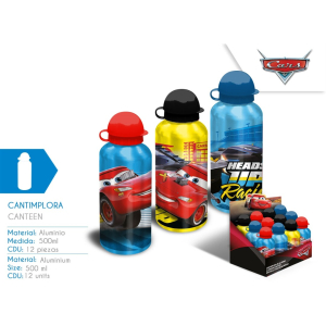 Bidon aluminiowy 500ml Cars CR21047