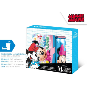 Zestaw Bidon alum+ śniadaniówka Minnie MN50001