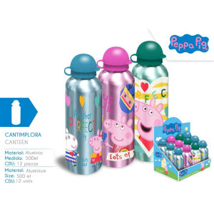 Bidon aluminiowy 500ml Peppa Pig PP17040