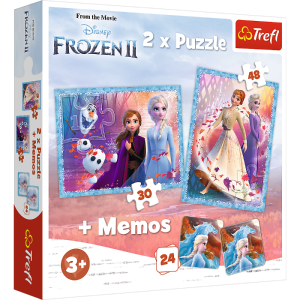 Puzzle 2w 1 + Memos 90814 Frozen II
