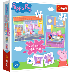 Puzzle 2w 1 + Memos 90600 Peppa Pig