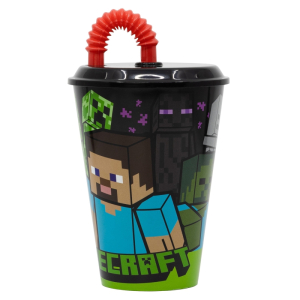 Kubek+słomka  430ml Minecraft 40430