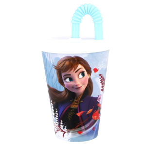 Kubek+słomka  430ml FROZEN 51030