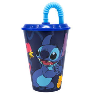 Kubek+słomka  430ml Stitch 75030