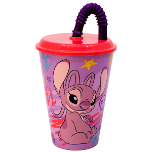 Kubek+słomka  430ml Angel 75140
